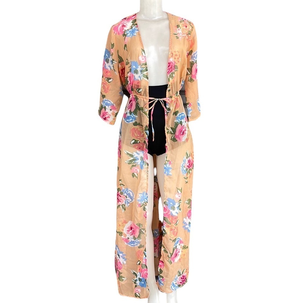 Derek Heart Floral Kimono Size M